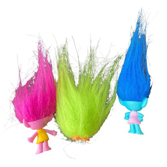 Troll Dolls Hasbro 2015 Poppy Dreamworks Smidge Mini Toy Figures Cake Toppers - Picture 5 of 7